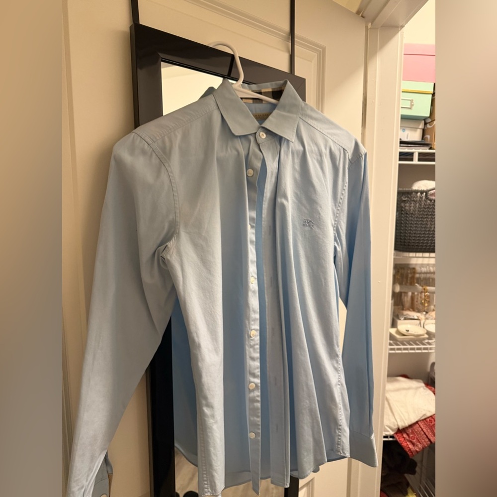 Men’s size small Burberry button up shirt